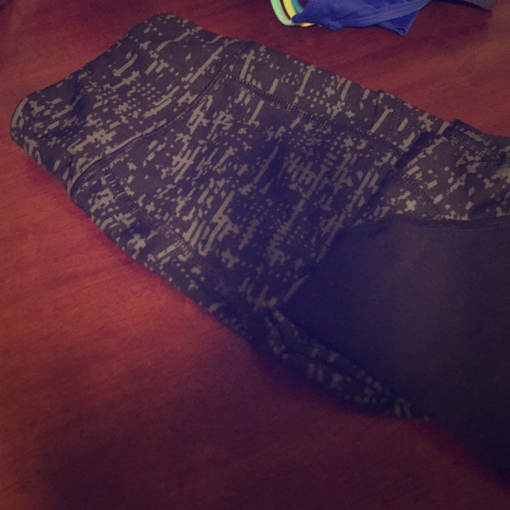 Never work green and black leggings
